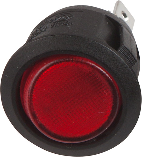 Rocker Switch round red lights