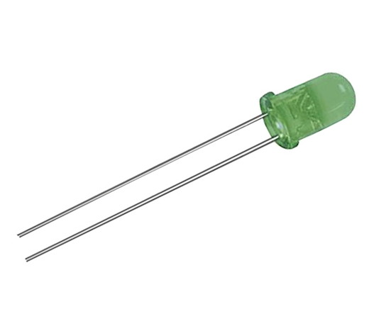 LED 5 mm, green, Flicker LED, set of 100
