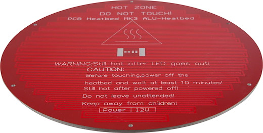 MK3 Alu Heizbett Kossel 220mm