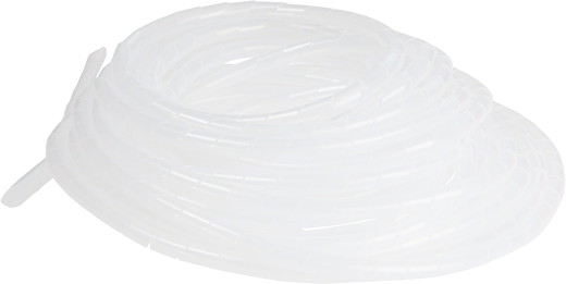 8mm Spiral Cable White