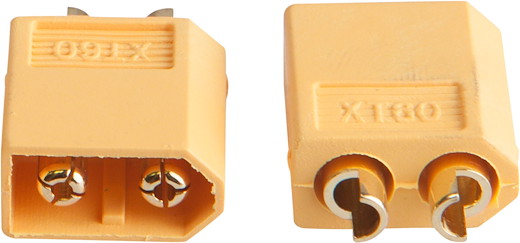 XT60 Stecker männdlich und weiblich Gelb