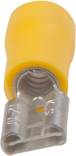 Blade receptacle yellow 6.3 x 0.8 mm