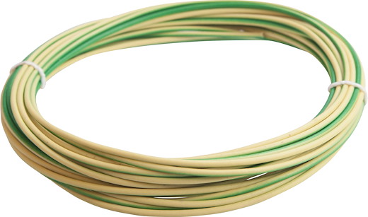 Litz wire 1.00 mm² Green/Yellow 10 Meter