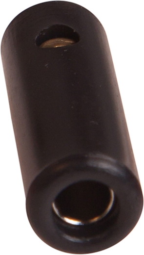 Banana coupling isolated, for pin 4mm black