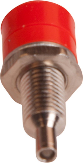 Socket isolated, for pin 4mm red