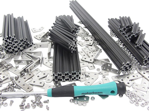 MakerBeam Starter Kit Black regular