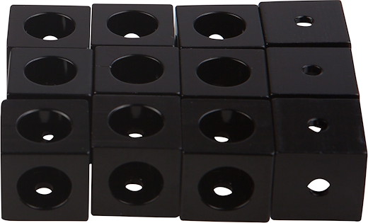 MakerBeam XL Eckwürfel 12 Stk. Schwarz