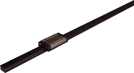 Schwarz eloxierte Linearschiene 15mm / 600mm lang