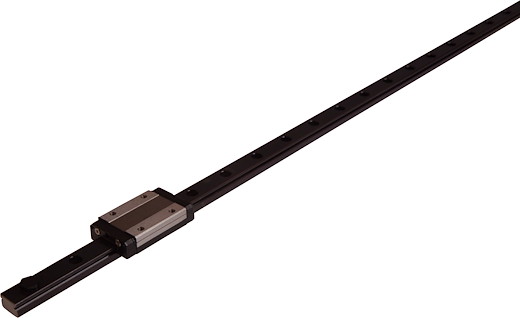 Schwarz eloxierte Linearschiene 12mm / 800mm lang