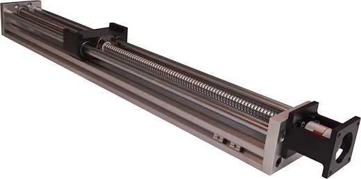 Ball screw and smooth rod drive linear module 300mm