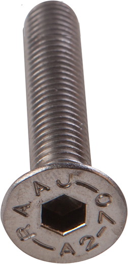 Countersunk screws with hexagon socket, without shaft M8 x 40mm