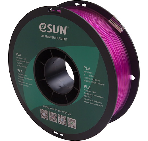 Filament PLA Translucent Purple 1.75mm