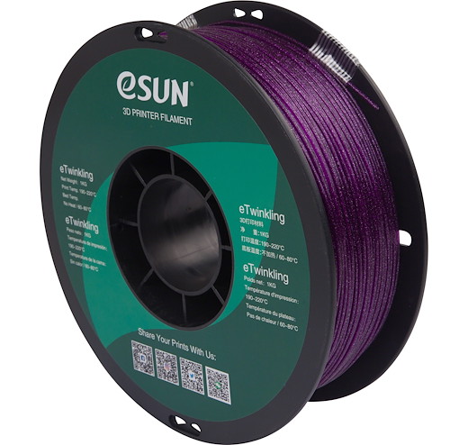 Filament PLA eTwinkling Purple 1.75mm
