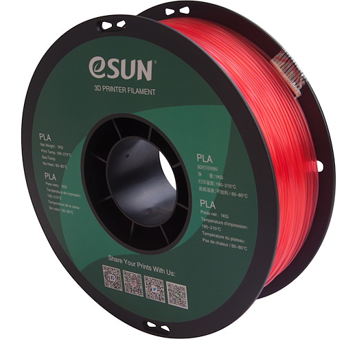 Filament PLA Translucent Wassermelonenrot 1,75mm