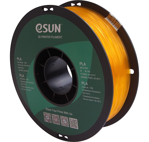 Filament PLA Translucent Orange 1.75mm