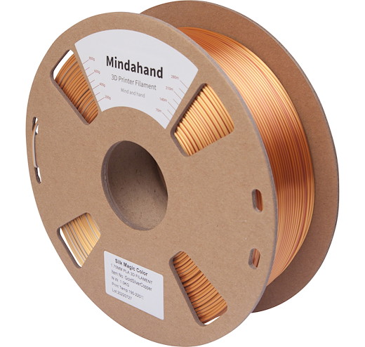 Filament PLA Silk Multicolor Gold Silver Copper 1.75mm