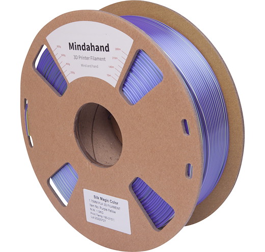 Filament PLA Silk Multicolor Lila Gelb 1.75mm