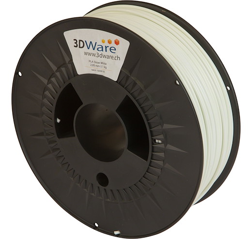 Filament PLA Schnee Weiss 3mm