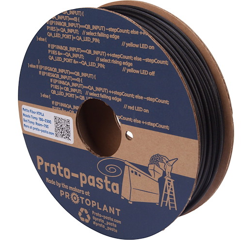 Filament Matte Fiber HTPLA Black 3mm