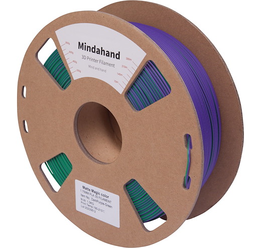 Filament PLA Matt Multicolor Dunkel Lila Grün 1.75mm