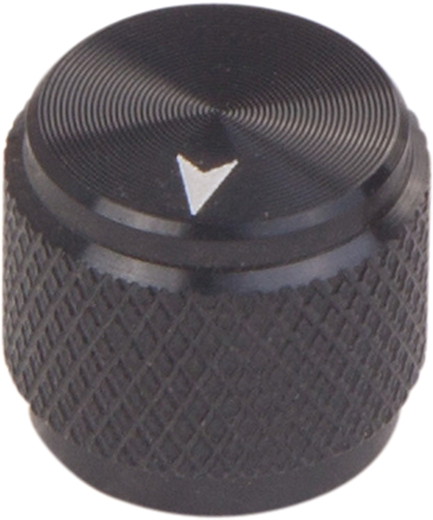 Rotary knob Aluminium black 11mm high