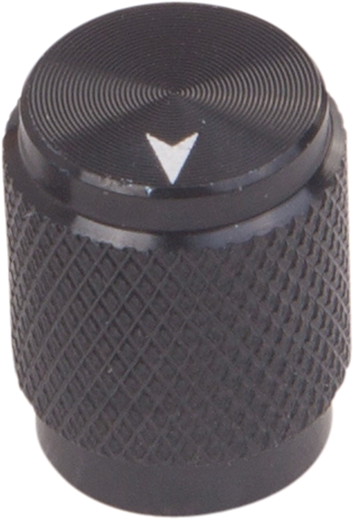 Rotary knob Aluminium black 16mm high