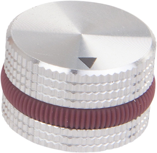 Drehknopf Aluminium silber 15.5mm hoch v2