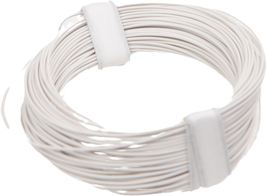 Litzen Kabel 0.04 mm² Weiss 10 Meter