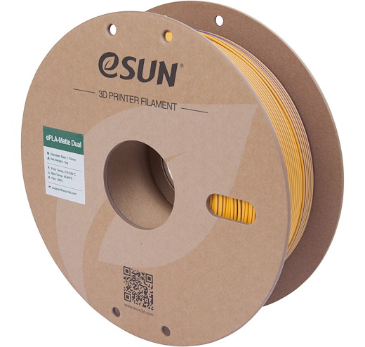 Filament PLA Matt zweifarbig Lila Gelb 1.75mm