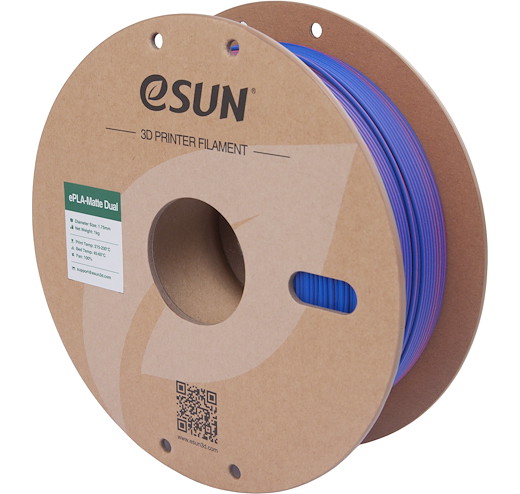 Filament PLA Matt zweifarbig Rot Blau 1.75mm