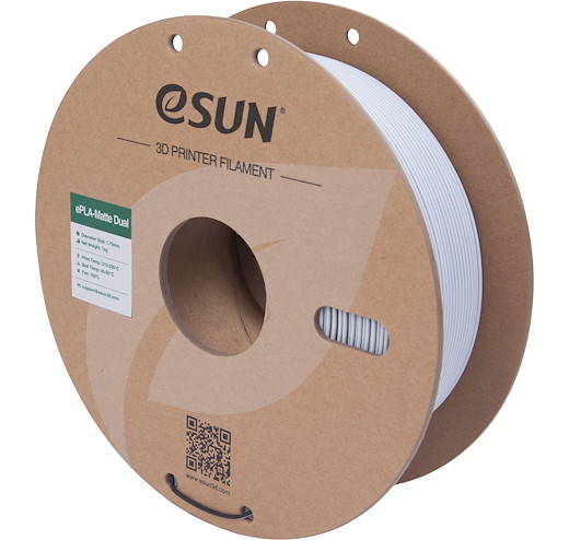 Filament PLA Matte dual colors Black White 1.75mm