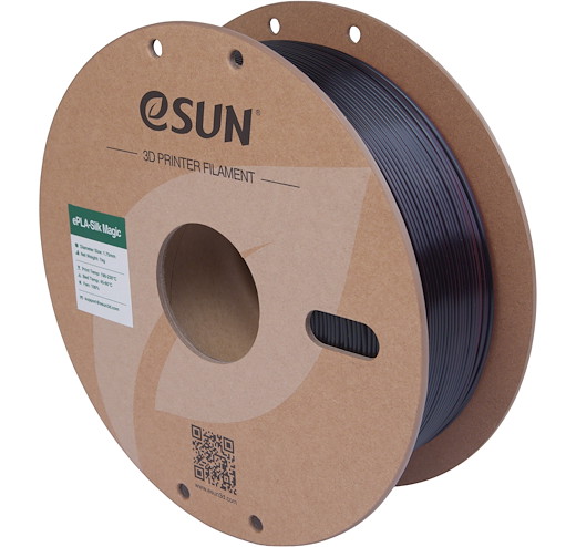 Filament PLA Silk Magic Schwarz Rot 1.75 mm