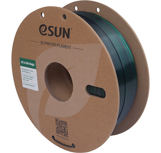 Filament PLA Silk Magic Schwarz Grün 1.75 mm