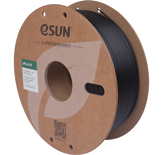 Filament PLA light weight Schwarz 1.75mm